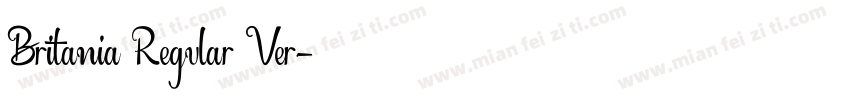 Britania Regular Ver字体转换